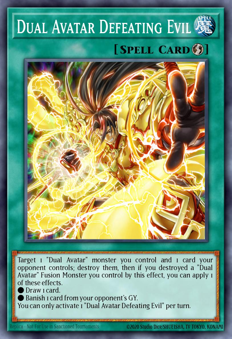 Dual Avatar Defeating Evil (Common) - NM 1st Edition [PHRA-EN059]